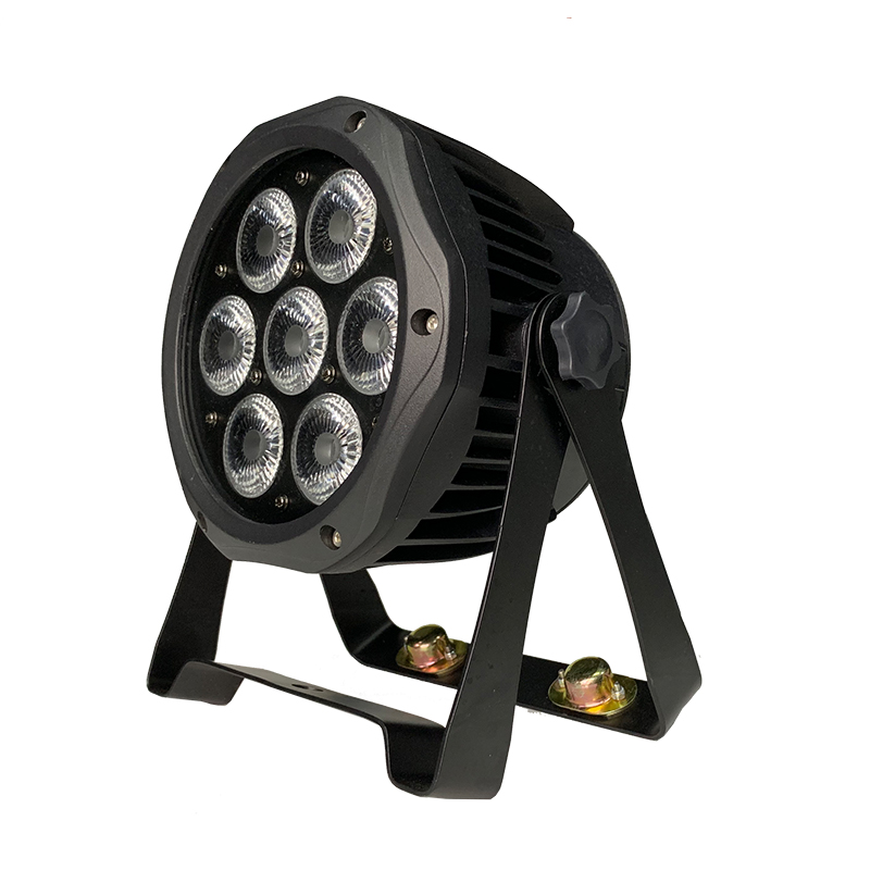 Открытый мини 7*8W RGBWA+UV 6in1 IP65 Strobe Wash Party DJ Disco Stage LED Par Light